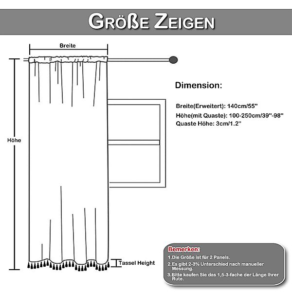 BTTO V&G Gardine Vorhänge Vintage, Gardinen günstig online kaufen