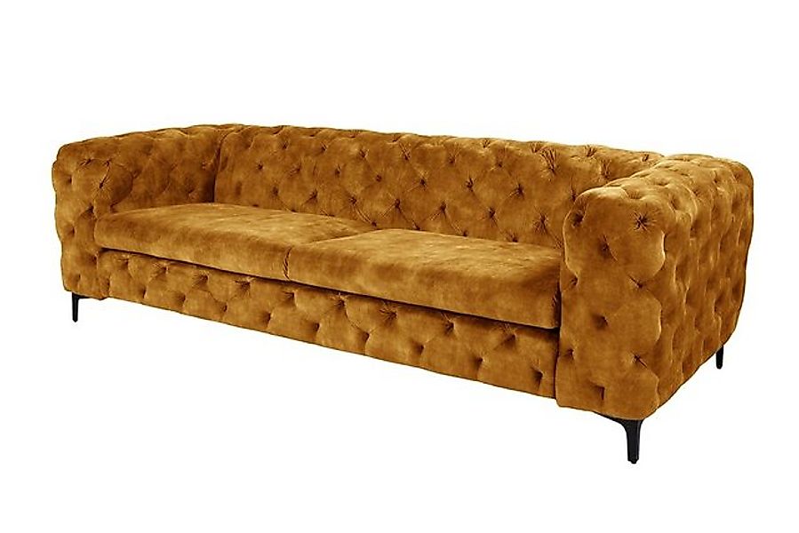 riess-ambiente 3-Sitzer MODERN BAROCK 235cm senfgelb · 3-Sitzer Couch aus S günstig online kaufen