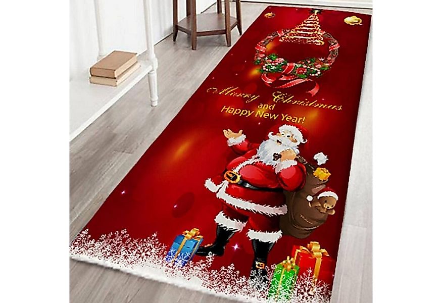 LuxusKollektion Dekohänger Weihnachtsteppich 3D Rutschfest Weihnachtsdruck günstig online kaufen