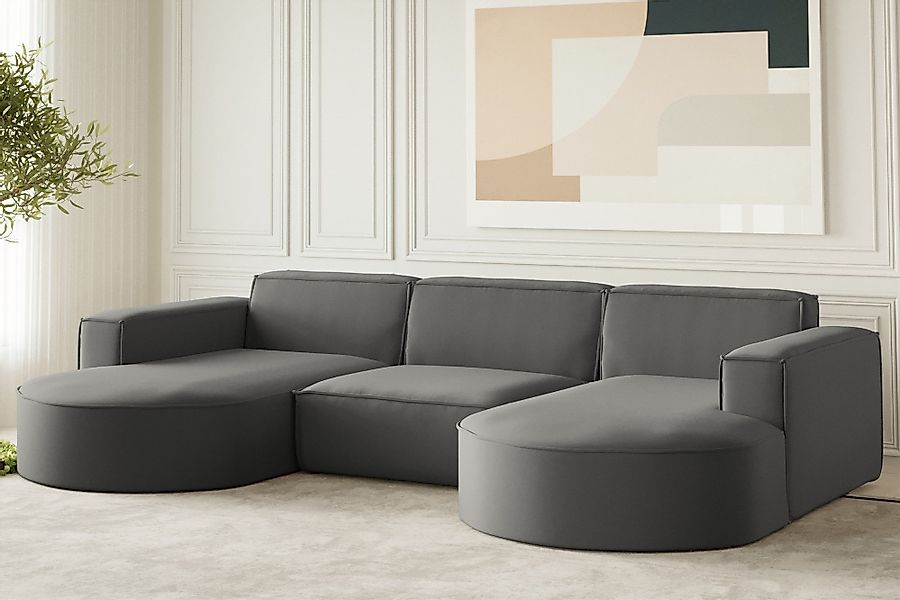 Fun Möbel Wohnlandschaft Wohnlandschaft U-Form Sofa günstig online kaufen