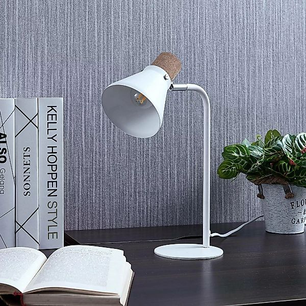 Tischlampe Silva mit Korkdekor, 32 cm hoch günstig online kaufen