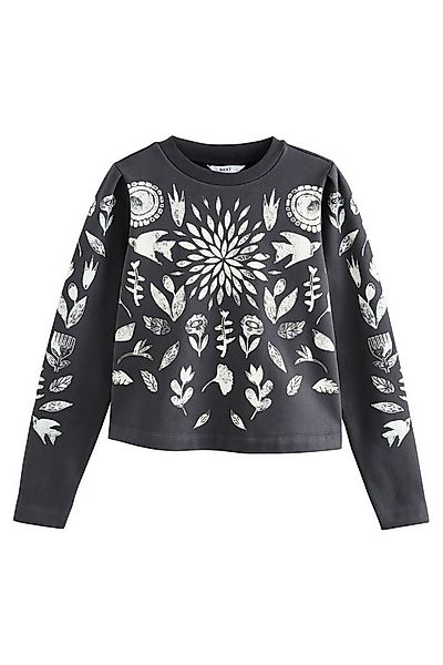 Next Sweater Rundhalssweatshirt mit Graffiti-Print (1-tlg) günstig online kaufen