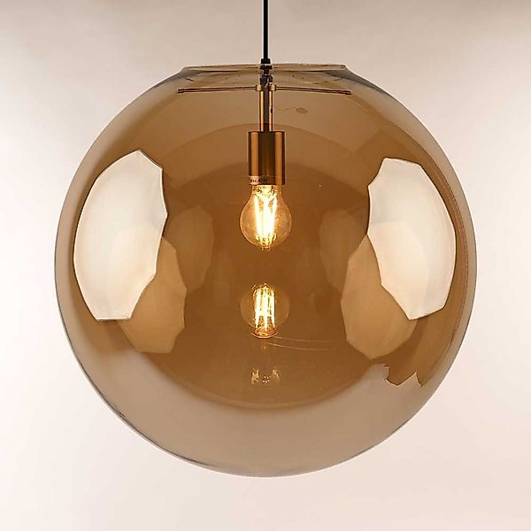 s.luce Pendelleuchte Hängeleuchte Orb Glaskugel Gold, günstig online kaufen