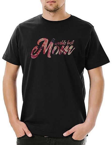 Urban Backwoods Print-Shirt World’s Best Mom Herren T-Shirt Beste Mama Moth günstig online kaufen