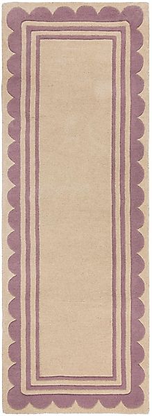 FLAIR RUGS Wollteppich »Lois mit Jakobsmuschelbordüre« rechteckig 7 mm Höhe günstig online kaufen