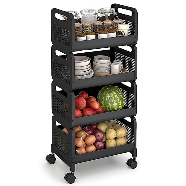 Sekey Küchenwagen Gemüseregal für küche, Rollwagen günstig online kaufen