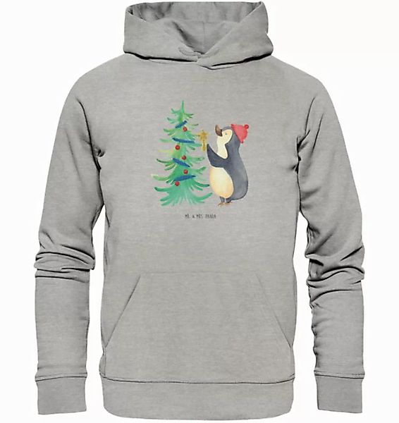 Mr. & Mrs. Panda Hoodie Größe XS Pinguin Weihnachtsbaum - Heather Grey - Ge günstig online kaufen