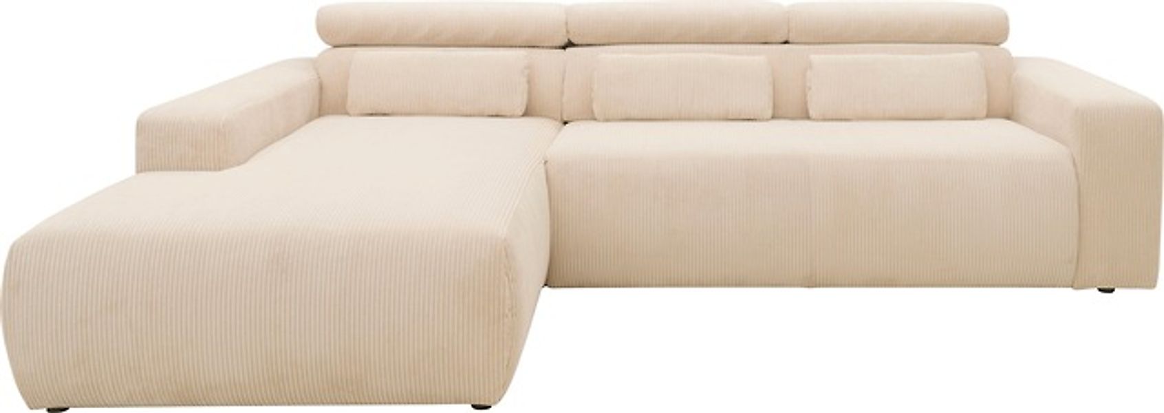 DOMO collection Ecksofa »Brandon B/T/H: 289/177/80 cm, whlw. mit Sitztiefen günstig online kaufen