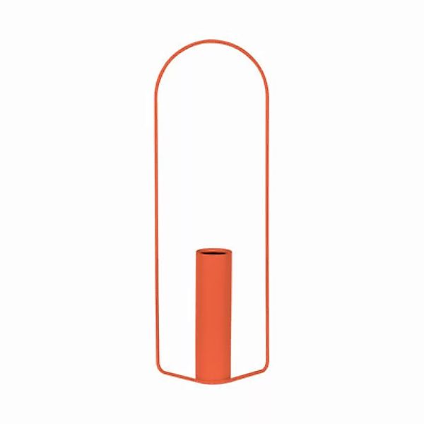 Vase Itac metall orange / Zylindrisch - L 26 x H 76 cm - Fermob - Orange günstig online kaufen