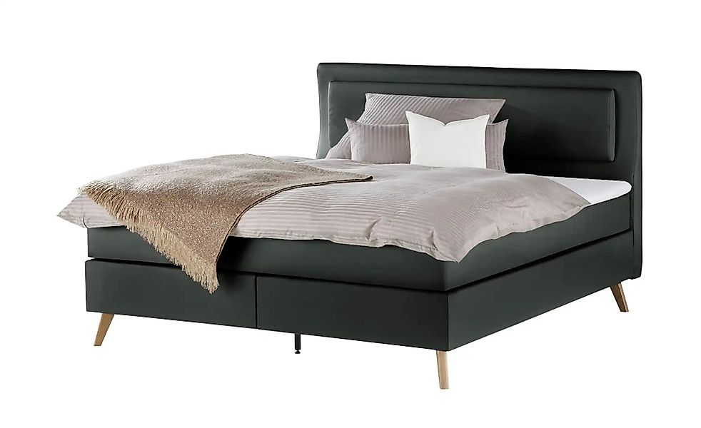 Boxspringbett  Gorge ¦ schwarz ¦ Maße (cm): B: 140 H: 118 Betten > Boxsprin günstig online kaufen