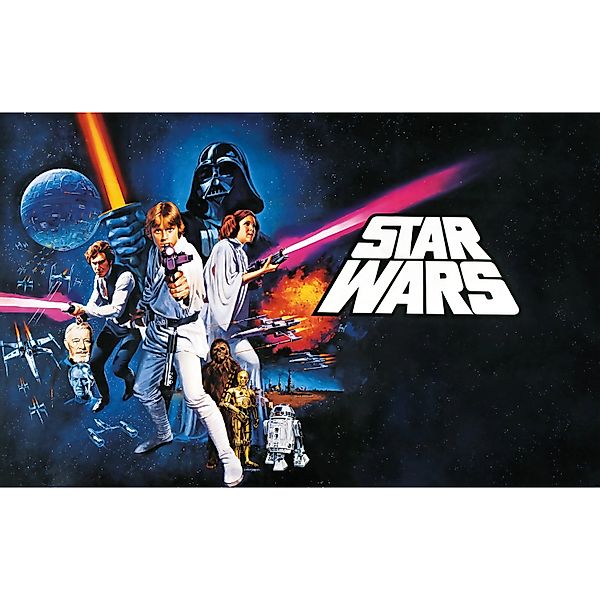 Komar Fototapete Vlies Star Wars Poster Classic 1  400 x 250 cm günstig online kaufen