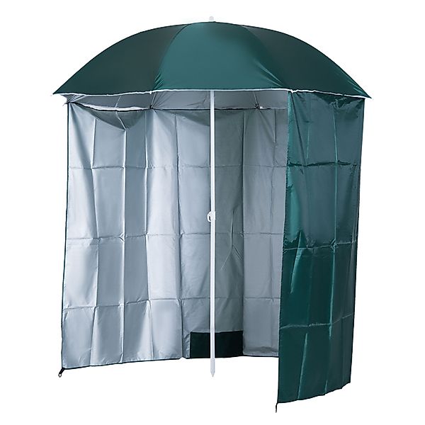 Outsunny Strandschirm Seitenwand Dunkelgrün 2,2xH2,2m aus Polyester, ideal günstig online kaufen