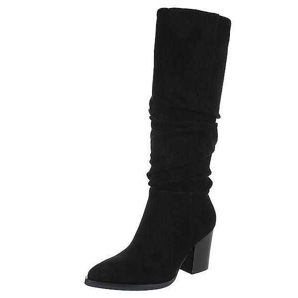 Ital-Design Elegante High-Heel-Stiefel mit Raffung für günstig online kaufen