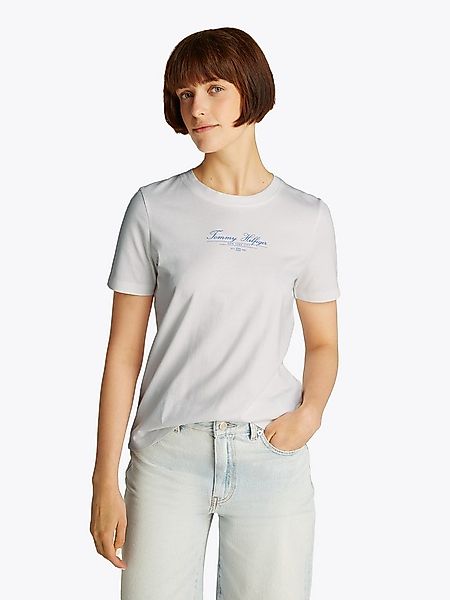 Tommy Hilfiger T-Shirt REG SCRIPT C-NK TEE SS mit Logo-Schriftzug günstig online kaufen