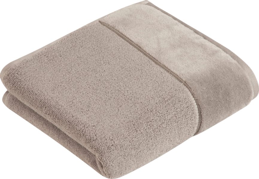 Vossen Handtuch "Pure" Baumwolle & VEGAN, mit eleganter Veloursbordüre günstig online kaufen
