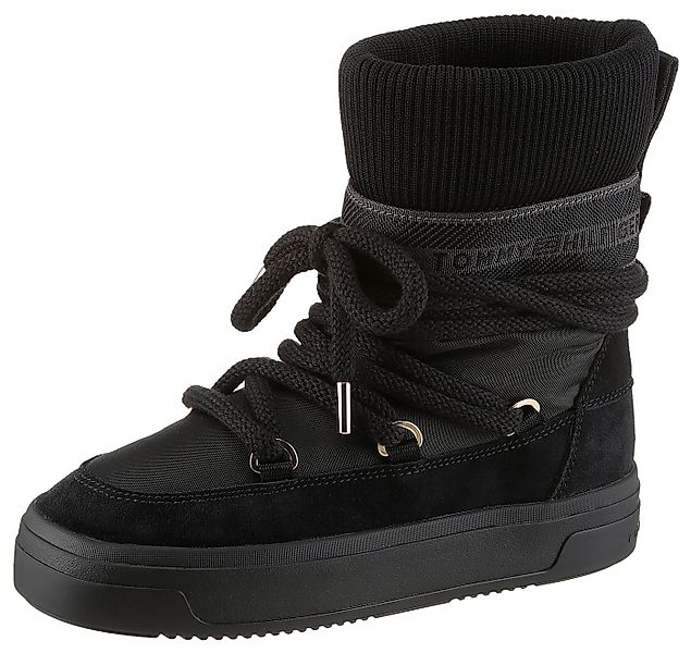 Tommy Hilfiger TOMMYTECH LOGOTAPE SNOWBOOT WARM Schnürboots, Plateau, Schnü günstig online kaufen