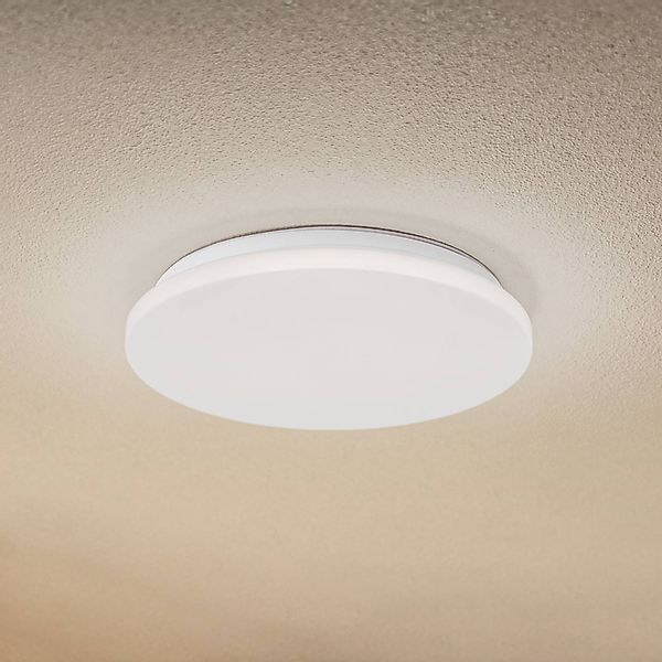 Lindby LED-Außendeckenleuchte Kirkola, 3000 K, Ø 34 cm, weiß günstig online kaufen