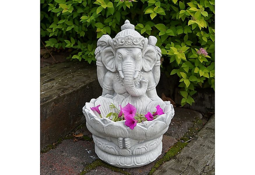 gartendekoparadies.de Gartenfigur Figur des göttlichen Ganesha mit Schale, günstig online kaufen