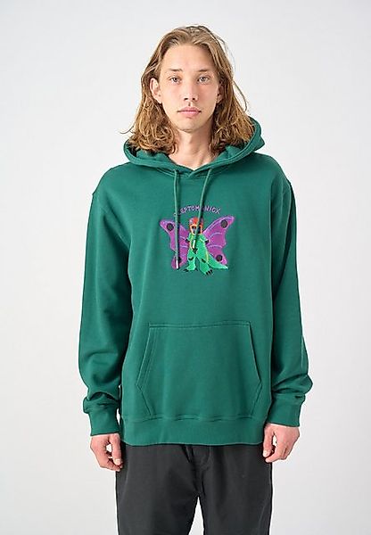 Cleptomanicx Kapuzensweatshirt Boxy Hooded Butterdragon im lockeren Schnitt günstig online kaufen