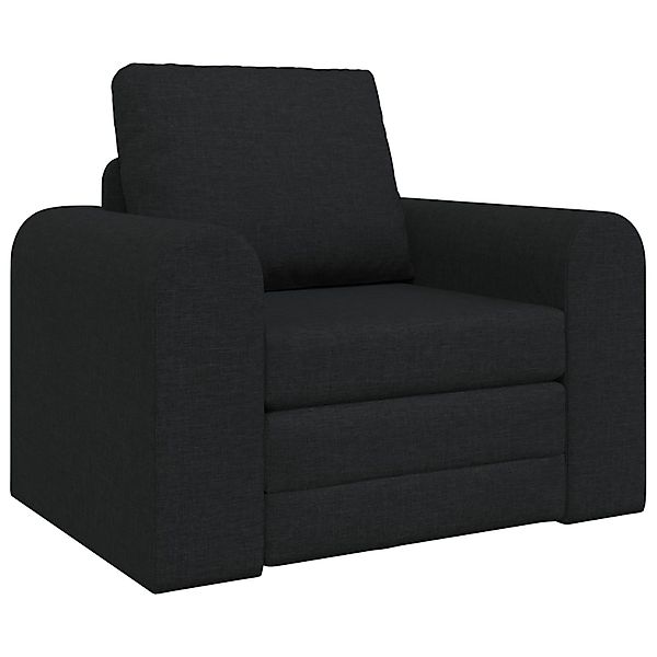 vidaXL Sofa Boden Schlafsofa 2-in-1 Schwarz günstig online kaufen