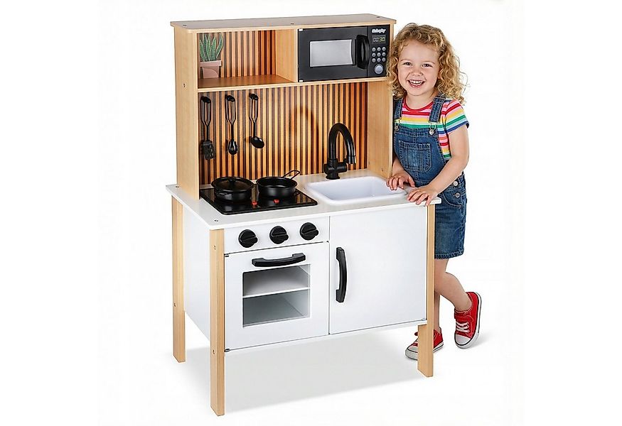 Green Series Spielküche Holzküche für Kinder – mit Licht & Sound – Lernspie günstig online kaufen