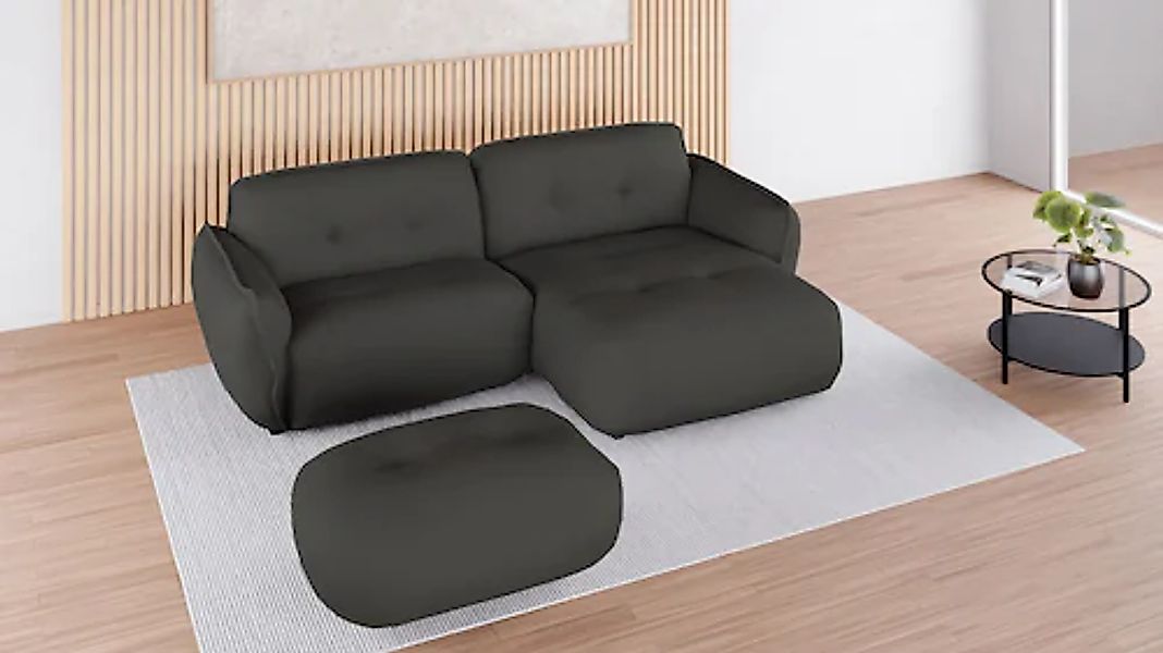 BETYPE Polsterhocker »Be Fluffy«, softer Sitzkomfort, moderner Kedernaht, h günstig online kaufen