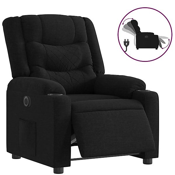 vidaXL Relaxsessel Elektrisch Schwarz Stoff 3206569 günstig online kaufen