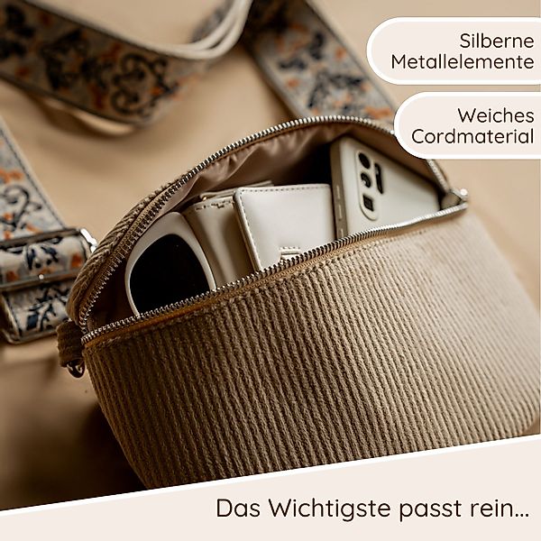 ARTVALL Umhängetasche Cord Handtasche Crossbody Bag günstig online kaufen