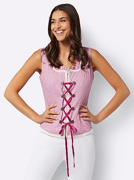 Sieh an! Jerseyweste Trachtenbluse günstig online kaufen