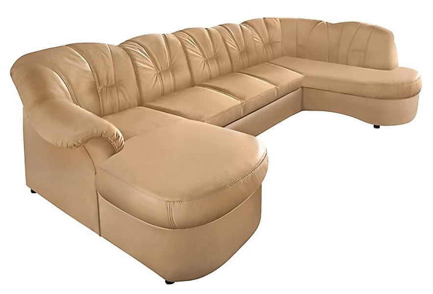 DOMO collection Wohnlandschaft »Flores auch in Leder-Bezug, B/T/H: 293/180/ günstig online kaufen