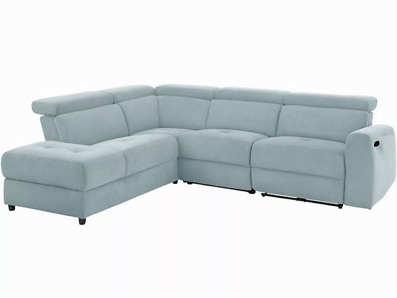 loft24 Ecksofa Carla, Sofa, Couch mit Recamiere, Relaxfunktion, Lederoptik günstig online kaufen