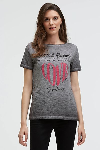 SOCCX Rundhalsshirt mit U-Boot-Ausschnitt günstig online kaufen