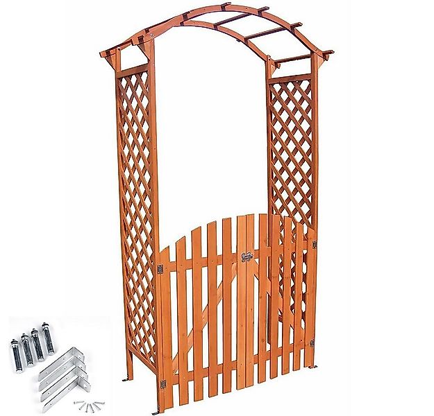 Feel2Home Rosenbogen Rosenbogen mit Tür Spalier Pergola Rankgitter Torbogen günstig online kaufen