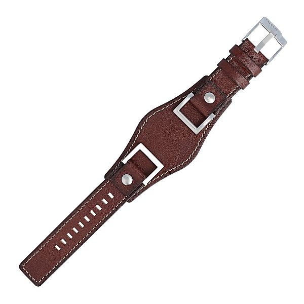 Fossil Uhrenarmband 24mm Leder Braun JR-1157 günstig online kaufen