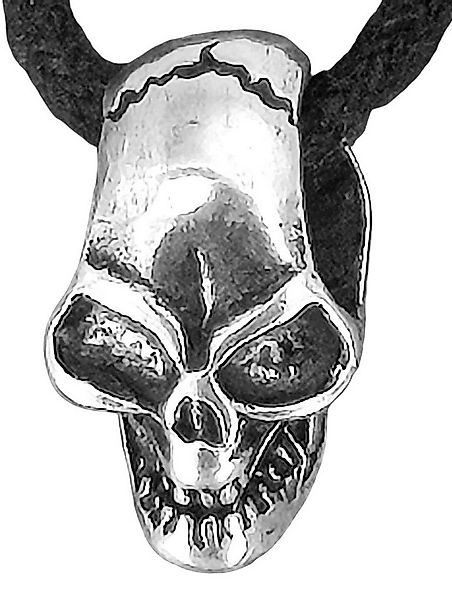 Kiss of Leather Kettenanhänger Totenkopf Skull Schädel 925 Sterling Silber günstig online kaufen