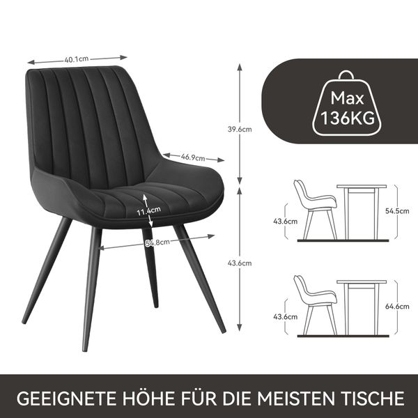 HawthyHome Esszimmerstuhl Stuhlset – Polsterstühle, Moderner günstig online kaufen