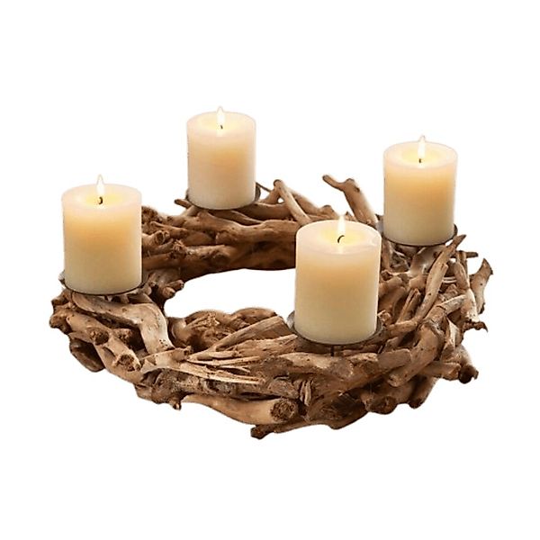 Home-trends24.de Adventskranz Deko Kranz Adventskranz rund günstig online kaufen