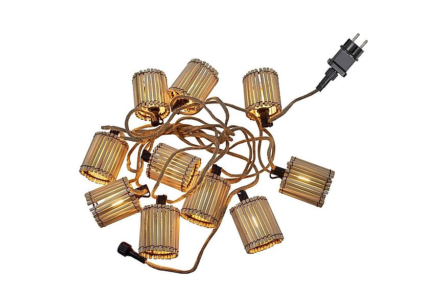 New Garden Gartenleuchte LED-Lichterkette oder Solar-Laterne aus Bambus, Ok günstig online kaufen