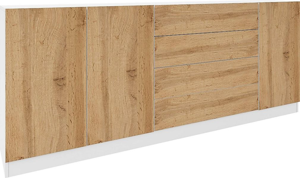 borchardt Möbel Sideboard Vaasa, Kommode mit 3 Türen und 4 Schubkästen auf günstig online kaufen