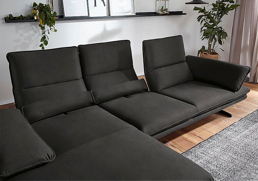 W.SCHILLIG Ecksofa »broadway, Designsofa mit tollem Sitzkomfort«, Sitztiefe günstig online kaufen