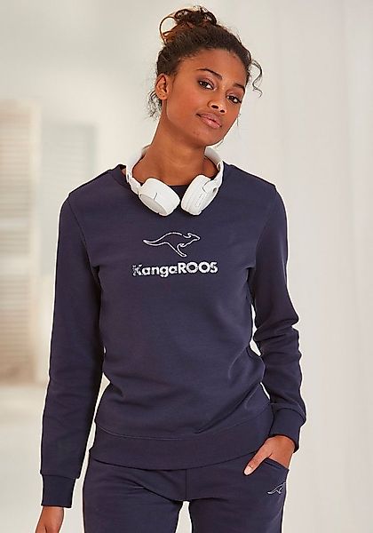 KangaROOS Sweatshirt, mit Kontrastfarbenem Logodruck, Loungewear günstig online kaufen