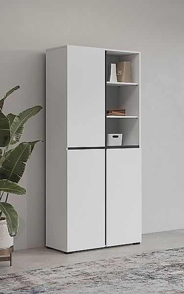 INOSIGN Schuhschrank »Cross, Höhe 183,5cm, modernes griffloses Schuhregal m günstig online kaufen
