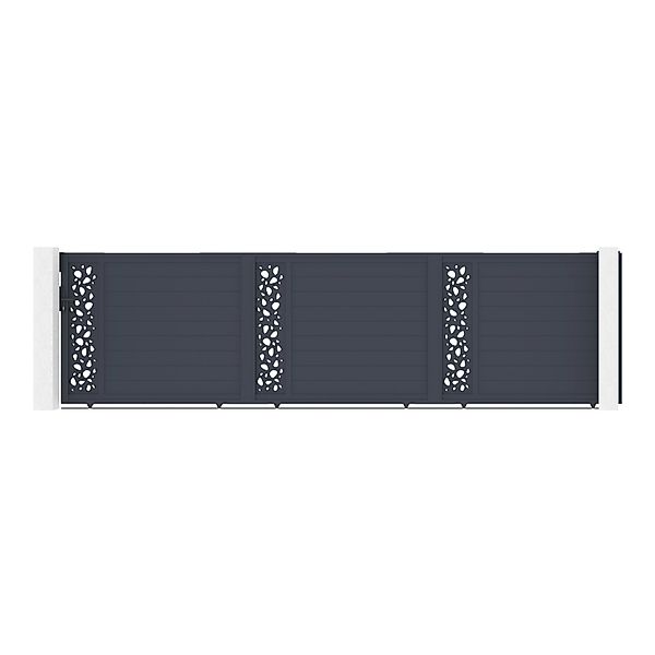 Casanoov Schiebetor 6M Sunny H 160 Graues Aluminium günstig online kaufen