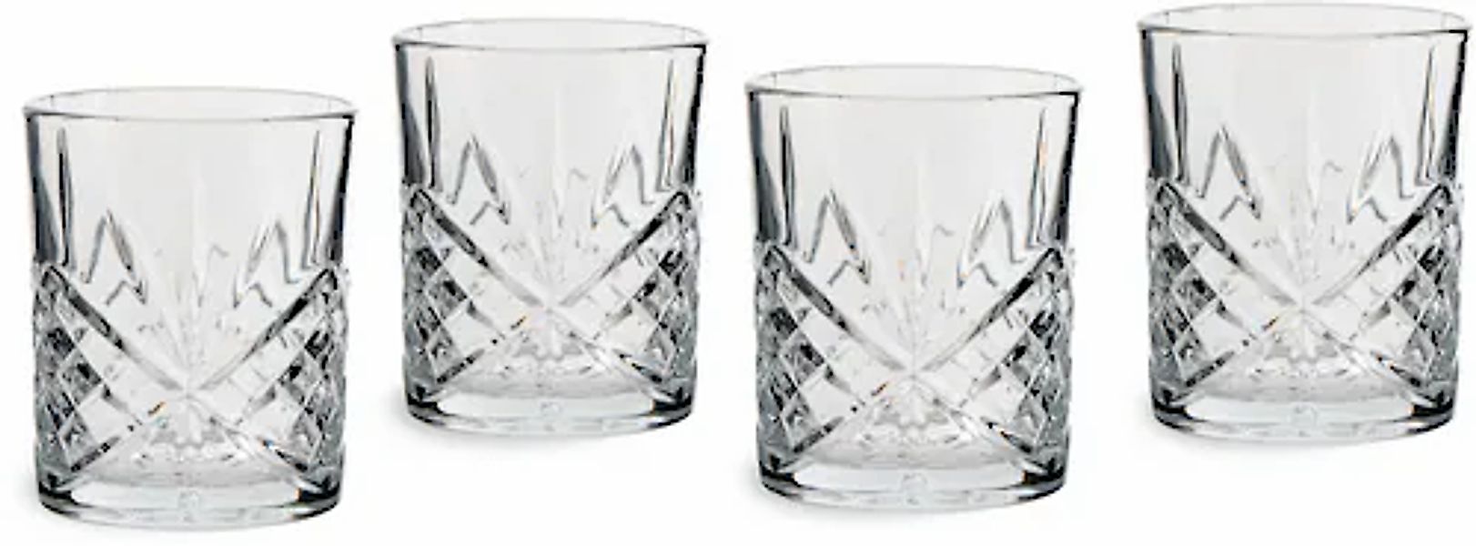 ECHTWERK Whiskyglas »Tumbler Set ca. 330ml« mit Schliffoptik und Reliefstru günstig online kaufen