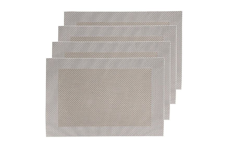 Neuetischkultur Platzset Platzset 4er Set, Creme/Beige Polyester, (Stück, 4 günstig online kaufen