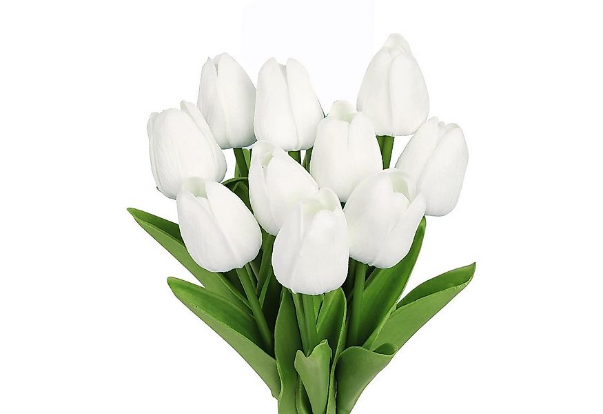Kunstblume 10 Stück Tulpen Blumen Künstliche Tulpe Blume Gefälschte Tulpe, günstig online kaufen