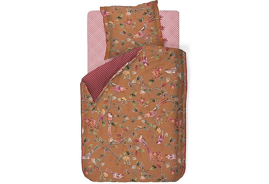 PiP Studio Bettwäsche Good Nightingale Braun, Perkal, 2 teilig, Zweige, Äst günstig online kaufen
