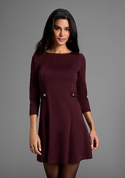 Laura Scott Jerseykleid Ohne Tasche  Ohne Taschen figurschmeichelnd mit Kno günstig online kaufen