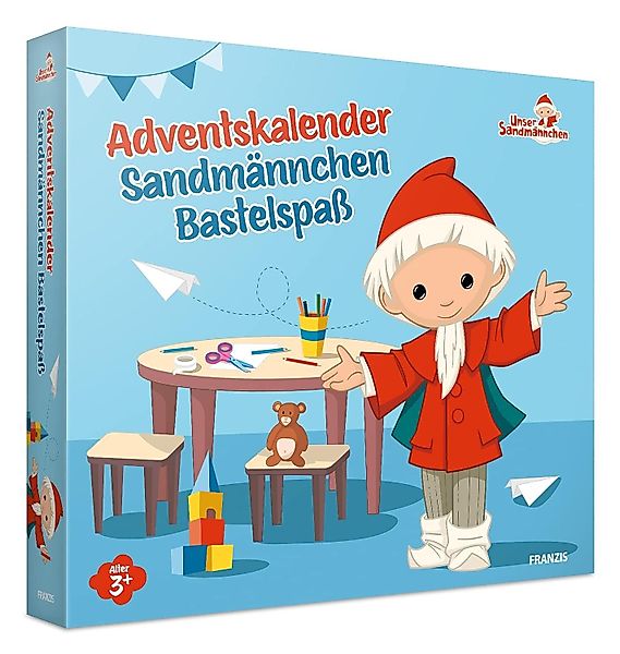 Franzis Spielzeug-Adventskalender Bastelspass mit dem Sandmännchen günstig online kaufen