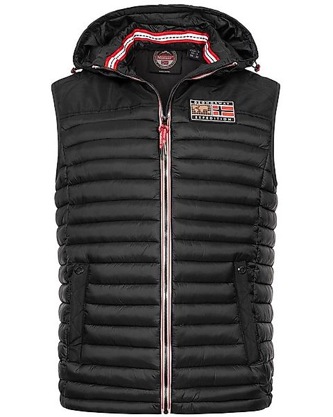Geographical Norway Steppweste Herren Stepp weste Bodywärmer Outdoor Kapuze günstig online kaufen